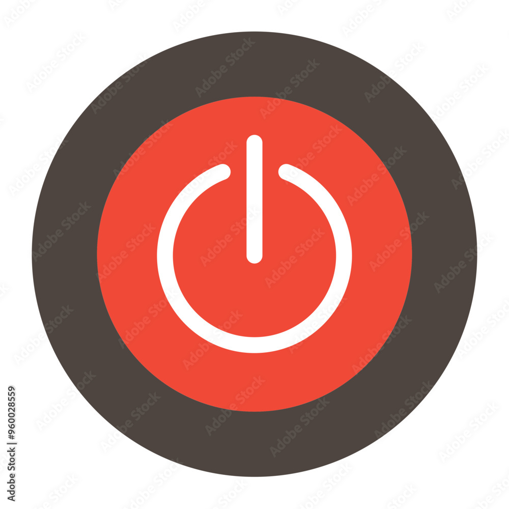 Power, Audio, Music and Sound Flat Icon Power, Audio, Music and Sound Flat Icon