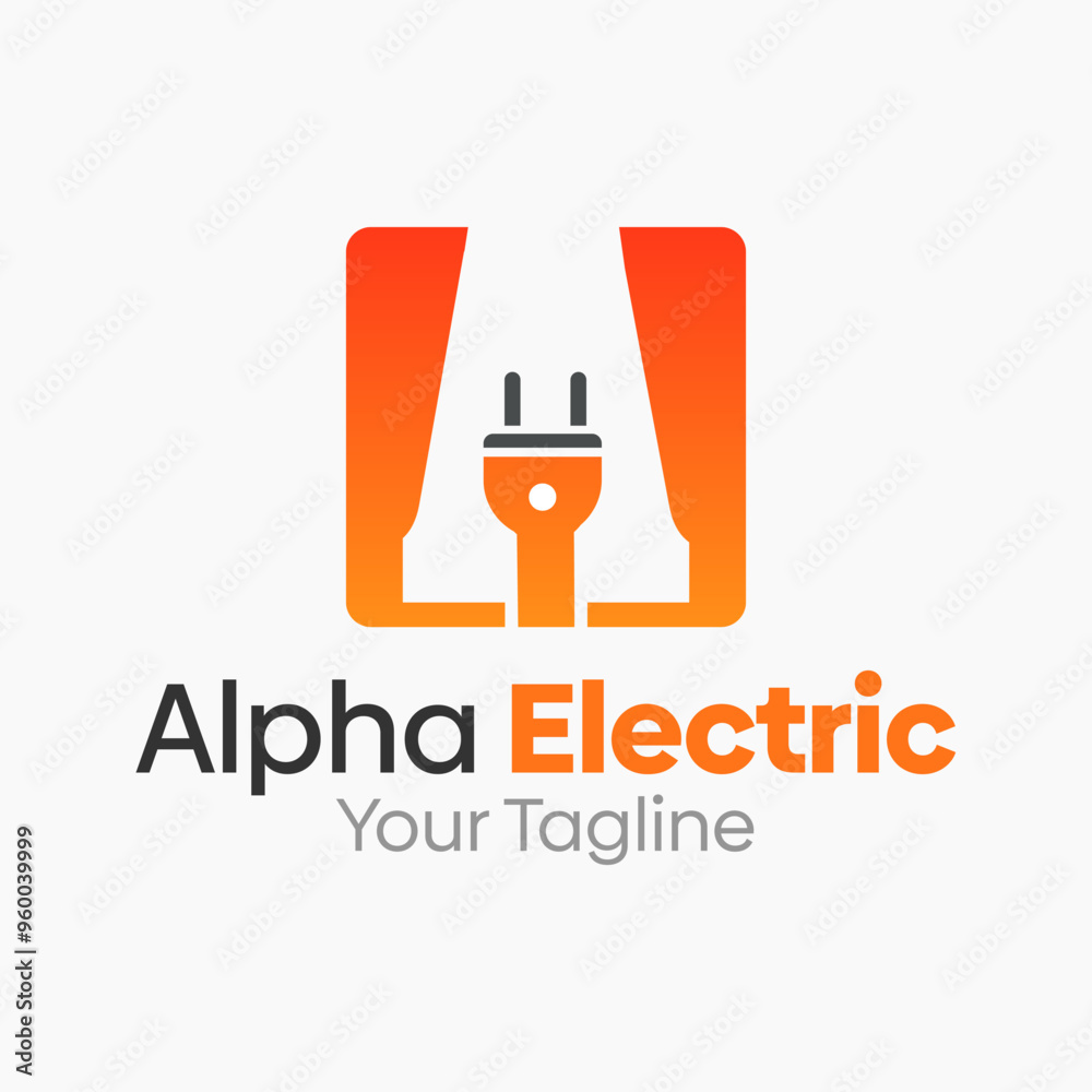 Alpha Electric Logo Design Template. Good for Business, Agency, Community and Organization Alpha Electric Logo Design Template. Good for Business, Agency, Community and Organization