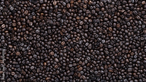 Close-up of Roasted Coffee Beans photo