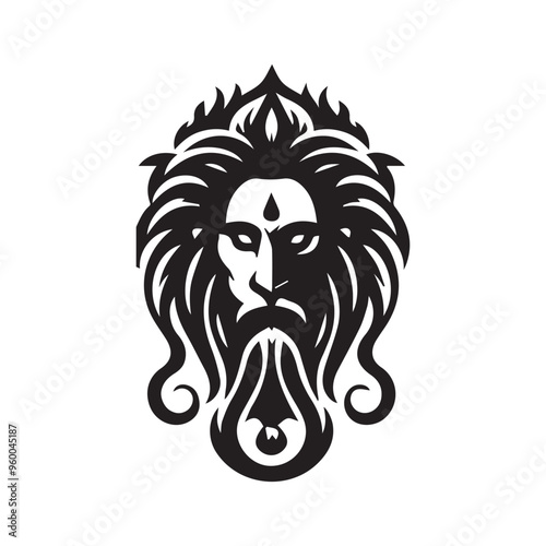Creative Religion Silhouette Vector Logo Design