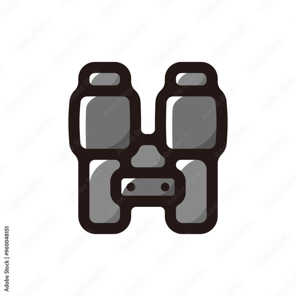 Binoculars outline icon for graphic design, apps and websites Binoculars outline icon for graphic design, apps and websites