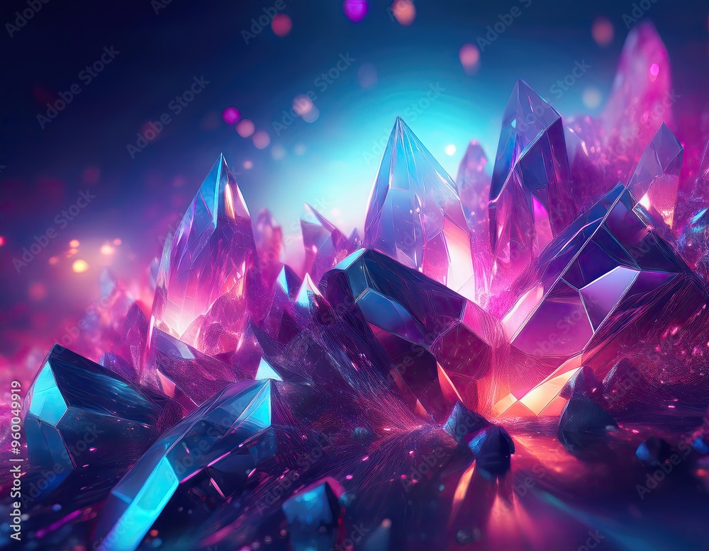 Background of sparkling crystal fragments Background of sparkling crystal fragments