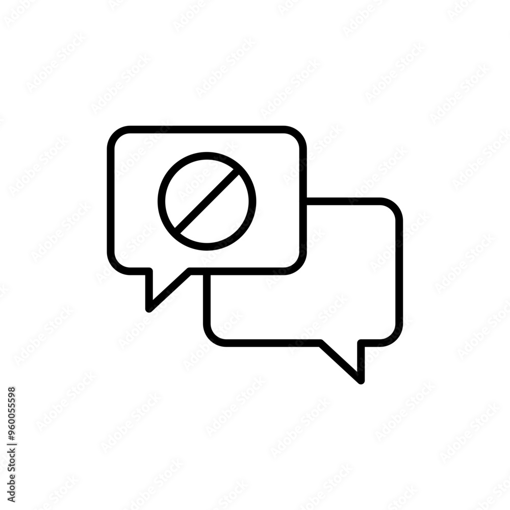 Chat detox outline icons, minimalist vector illustration ,simple transparent graphic element .Isolated on white background Chat detox outline icons, minimalist vector illustration ,simple transparent graphic element .Isolated on white background