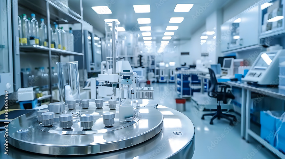 A clean, high-tech industrial laboratory featuring advanced stainless steel equipment and precision instruments, reflecting a modern, technology-driven environment for research and production. A clean, high-tech industrial laboratory featuring advanced stainless steel equipment and precision instruments, reflecting a modern, technology-driven environment for research and production.