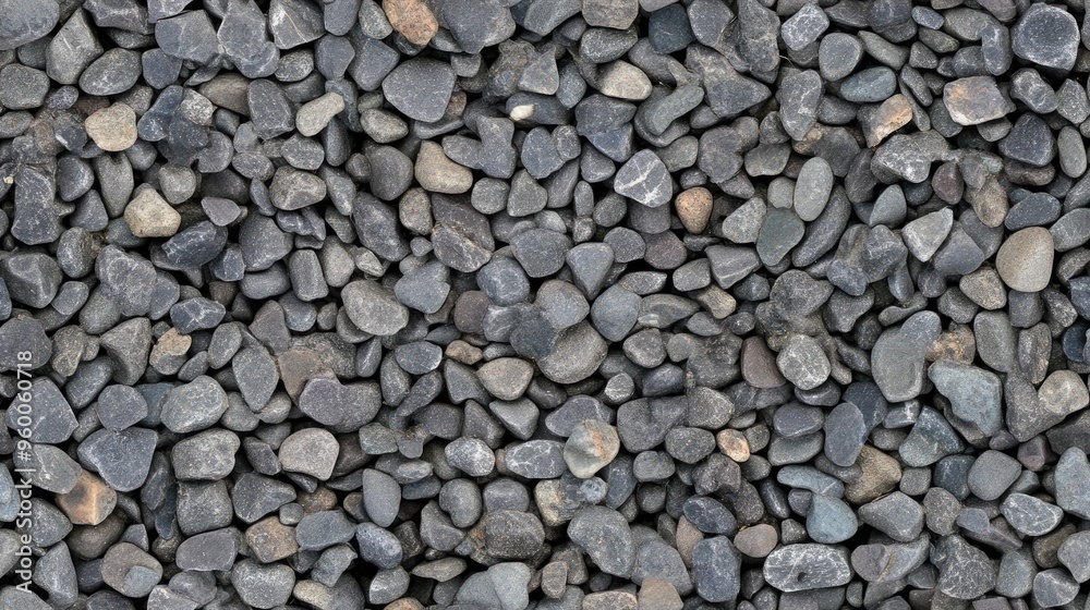 A collection of smooth gray pebbles with hints of color creates a visually appealing texture ideal for home decor or landscape design, providing space for overlay text SEAMLESS PATTERN A collection of smooth gray pebbles with hints of color creates a visually appealing texture ideal for home decor or landscape design, providing space for overlay text SEAMLESS PATTERN