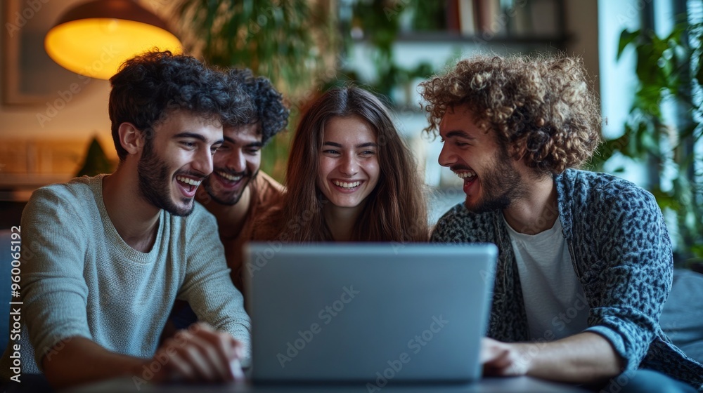 Group of Friends Enjoying Together Group of Friends Enjoying Together