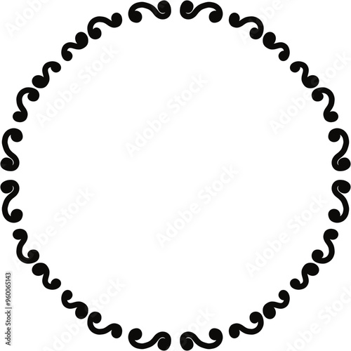 Black circle frame for logo