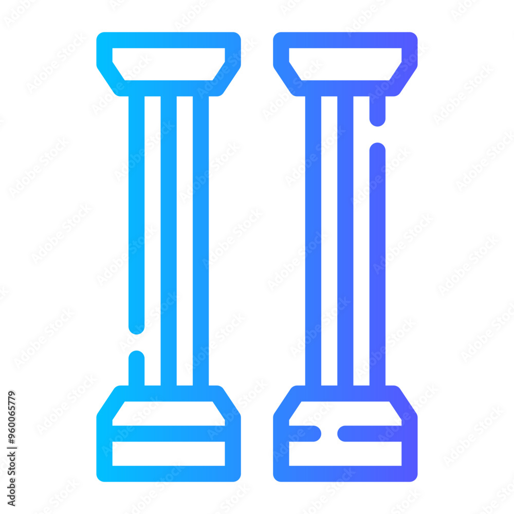 columns gradient icon columns gradient icon