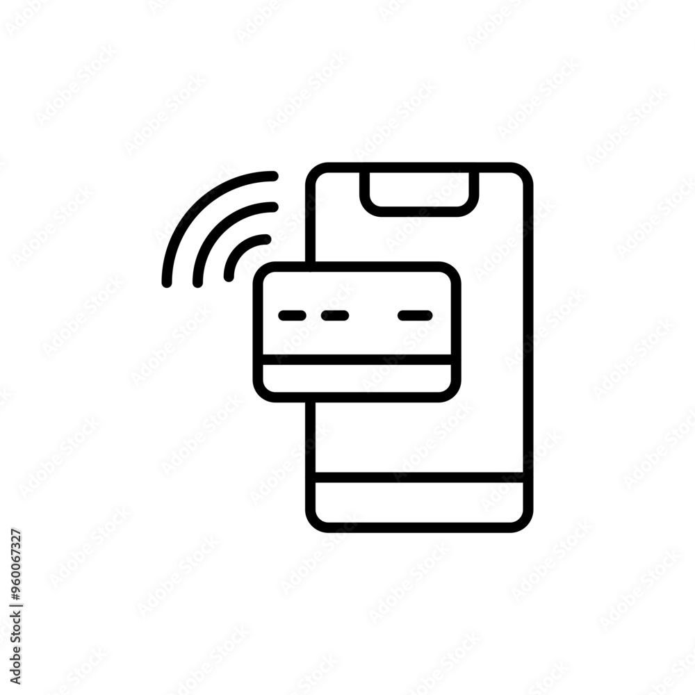 Mobile payment outline icons, accounting minimalist vector illustration ,simple transparent graphic element .Isolated on white background Mobile payment outline icons, accounting minimalist vector illustration ,simple transparent graphic element .Isolated on white background