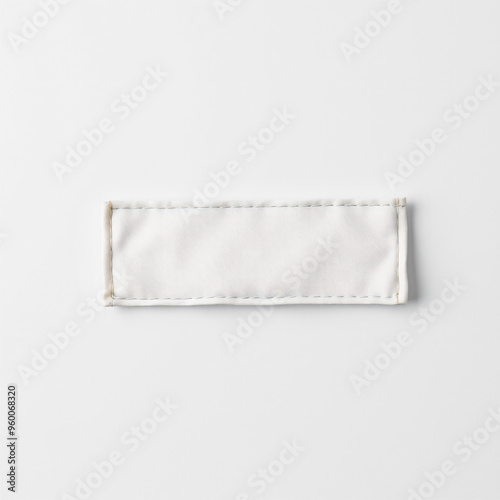 Cloth label with no text neutral-colored background