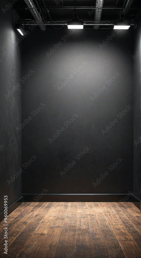 empty room with spotlights empty room with spotlights