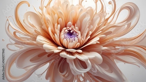 flower of a dahlia