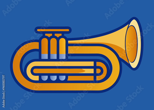 Tuba Icon on Transparent Background