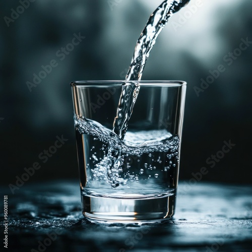 Pouring Water into a Glass