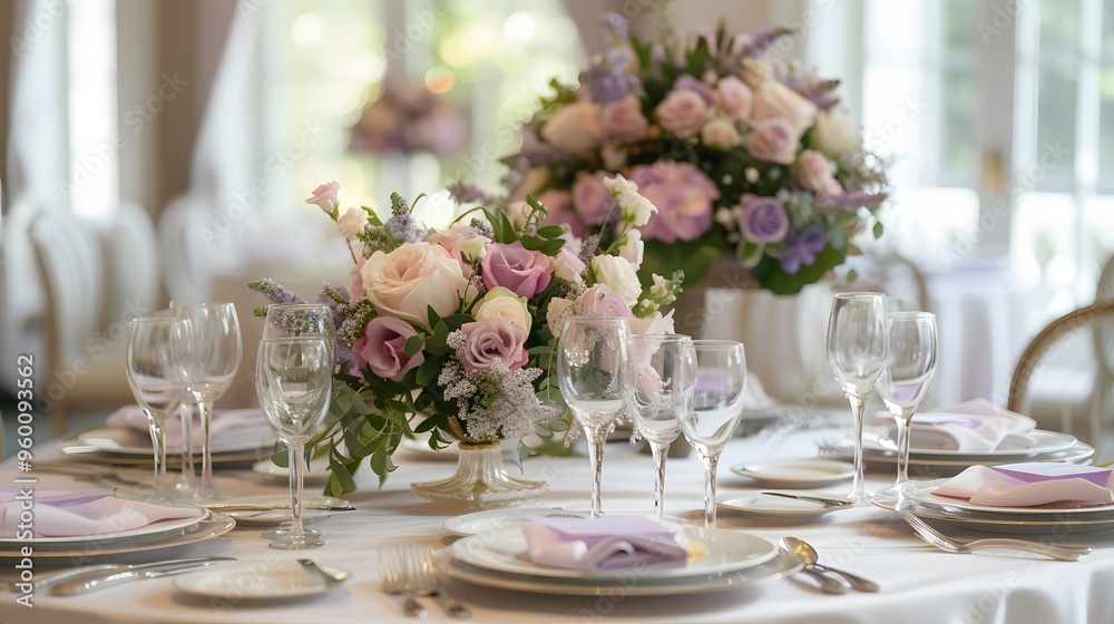 Φωτογραφία Incorporate pastel shades of lavender and pastel pink to create a gentle and ser