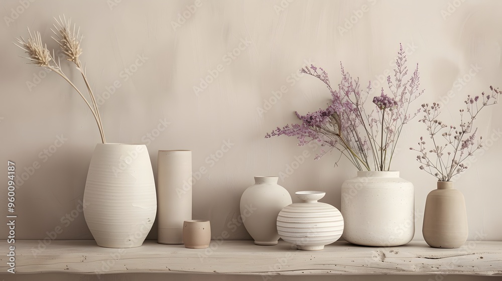 Φωτογραφία Light beige and powdery lavender tones bringing a calm ambiance  AI generated il