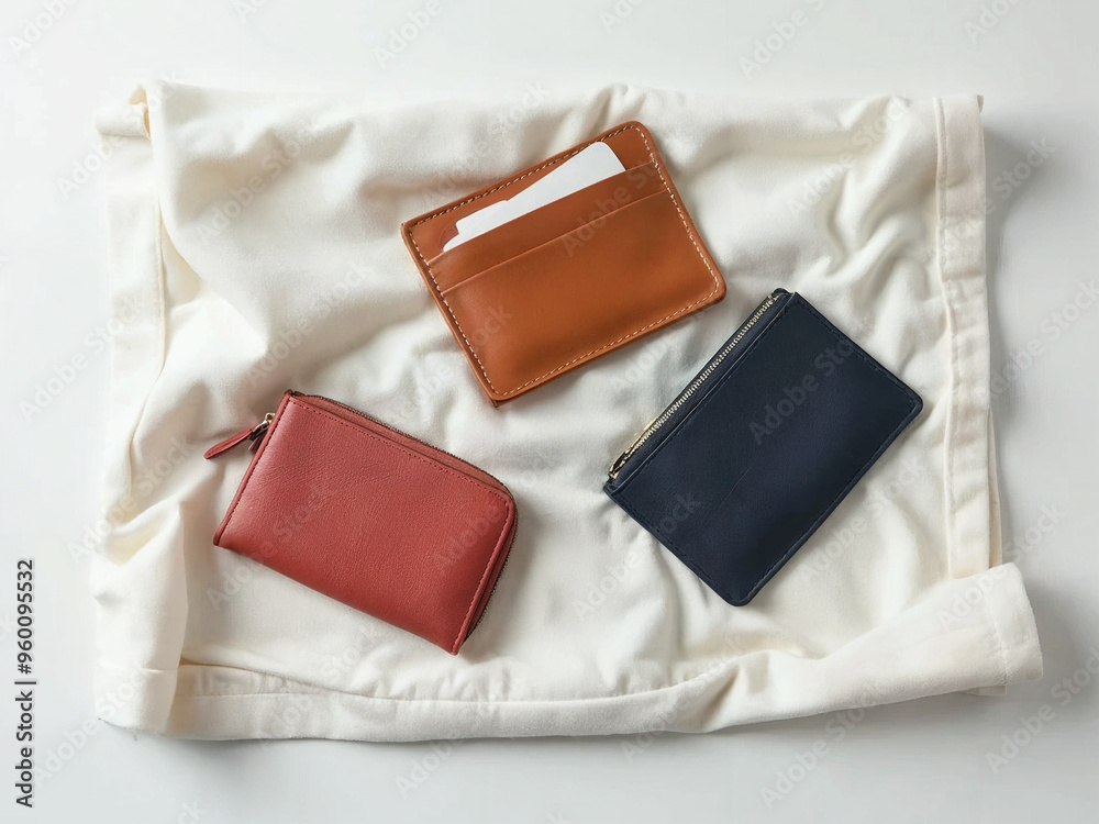 wallets on white background wallets on white background