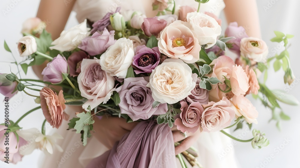 Mix pale lavender and dusty rose to create a soothing and romantic palette AI generated illustration Mix pale lavender and dusty rose to create a soothing and romantic palette AI generated illustration