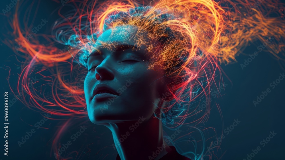 woman and energy flow. woman and energy flow.