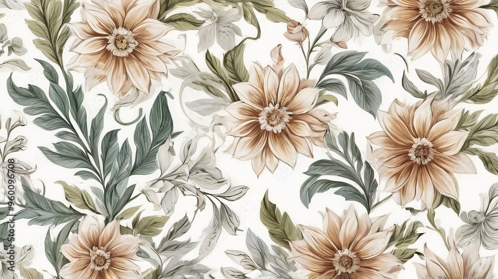 seamless floral pattern seamless floral pattern