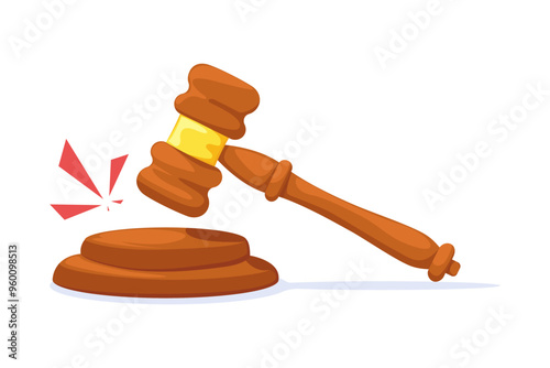 Hammer legal justice, auction decision, judge judgment.