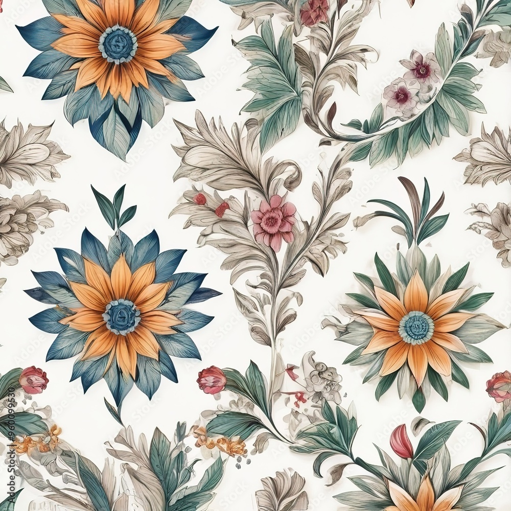 seamless floral pattern seamless floral pattern