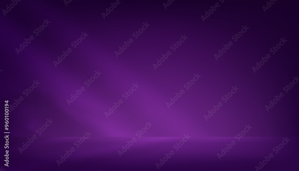 Purple Background 3d Studio Room with Spotlights for Product Display,Dark Violet futuristic with light,shadow gradient on wall and floor.Modern abstract backgrounds design for technology Purple Background 3d Studio Room with Spotlights for Product Display,Dark Violet futuristic with light,shadow gradient on wall and floor.Modern abstract backgrounds design for technology