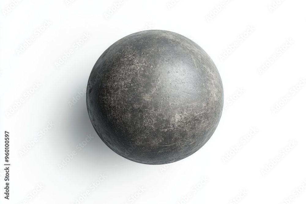 Olympic Shot Put Ball Isolated on White Olympic Shot Put Ball Isolated on White