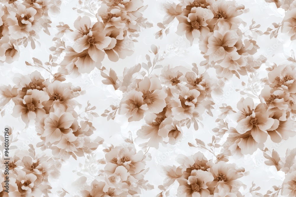 Captivating Floral Wallpaper: Intricate Design Enhancing Any Stylish Interior Space Today. Captivating Floral Wallpaper: Intricate Design Enhancing Any Stylish Interior Space Today.