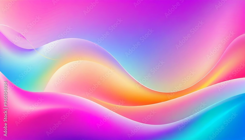 Abstract background with vibrant colors in a wave shape. Abstract background with vibrant colors in a wave shape.