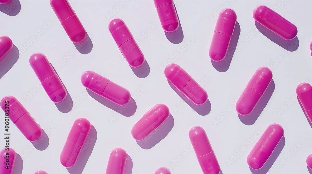 pink pills on white background, girly medicine drugs pink pills on white background, girly medicine drugs