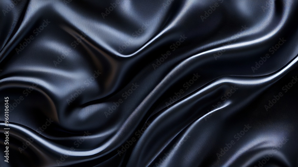 A black fabric with a shiny texture A black fabric with a shiny texture