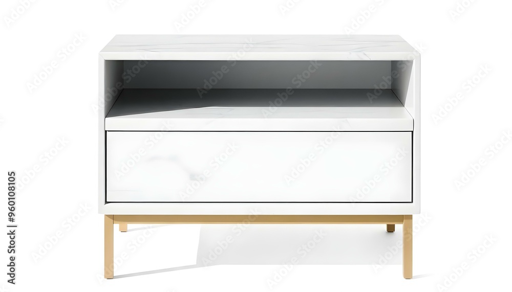 Side table nightstand isolated on a white background Side table nightstand isolated on a white background