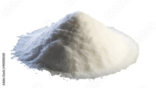 pile of salt isolated on white background