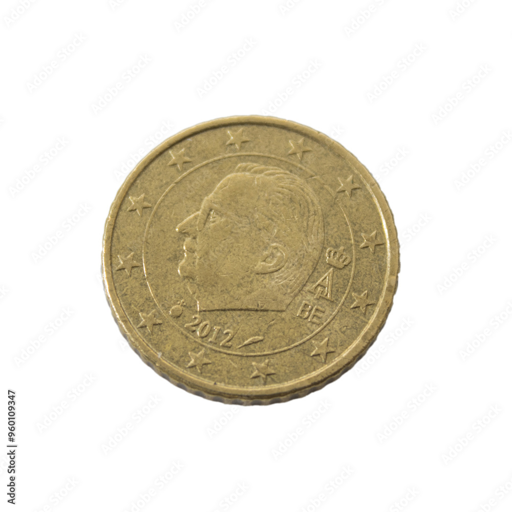 50 cent euro coin detailed shining gold closeup 50 cent euro coin detailed shining gold closeup