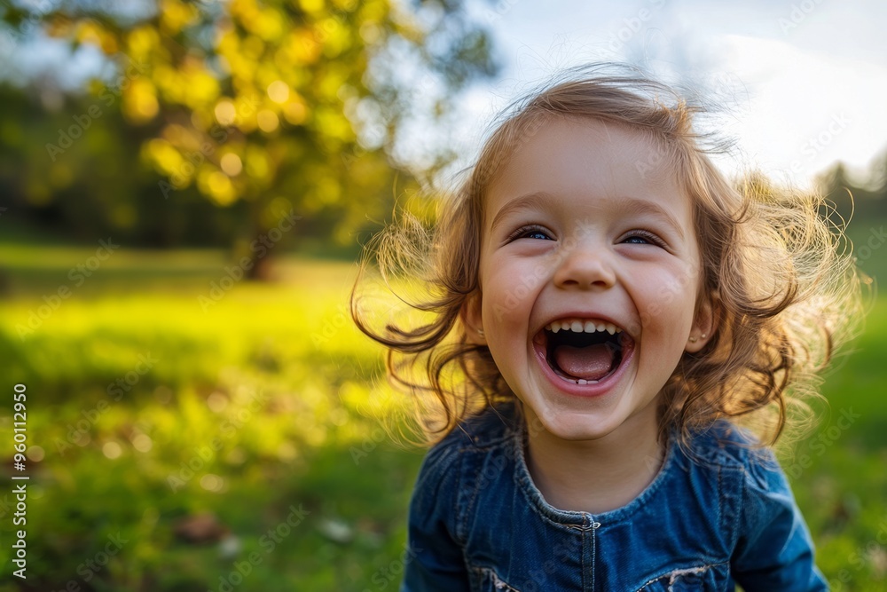 portrait of a girl, blonde, child happy and laughing portrait of a girl, blonde, child happy and laughing