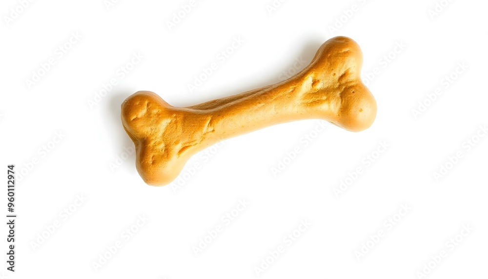 Dog bone treat isolated on a white background