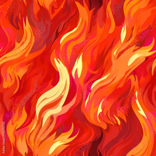 A close-up image of flames burning against a black background. The flames are bright orange and yellow, and they are reflecting on the surface below.blaze fire flame texture background 