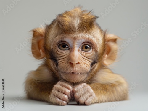 monkey on a white background