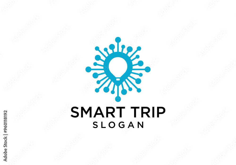 Fototapeta premium Modern and Advanced Balloon Technology Vector Logo