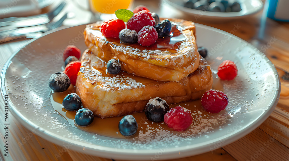 French Toast With Berries And Syrup Charming French Toast With Berries And Syrup Charming