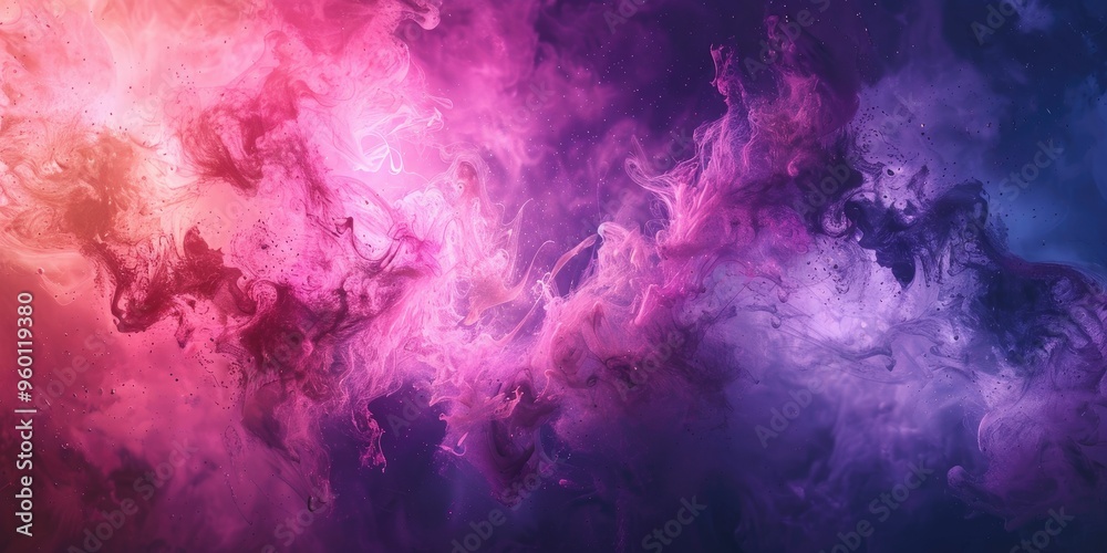 Obraz premium Abstract Swirls of Pink and Purple