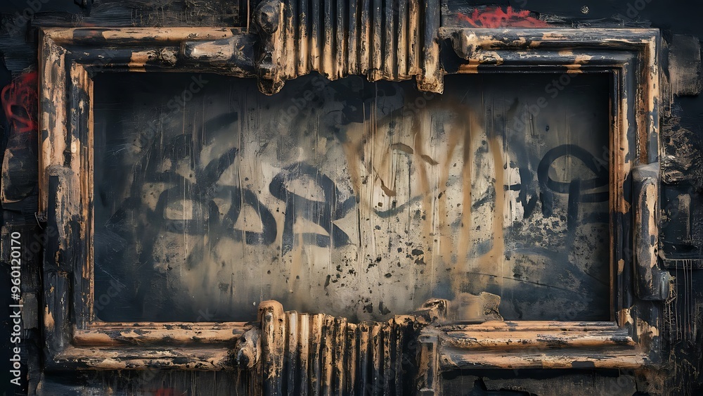 Highly detailed textured grunge background frame Highly detailed textured grunge background frame