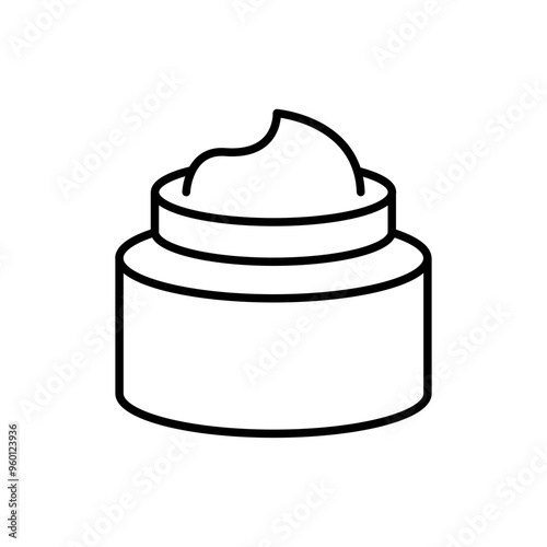 Moisturizer outline icons, minimalist vector illustration ,simple transparent graphic element .Isolated on white background