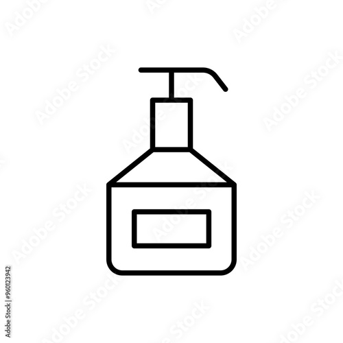 Moisturizer outline icons, minimalist vector illustration ,simple transparent graphic element .Isolated on white background
