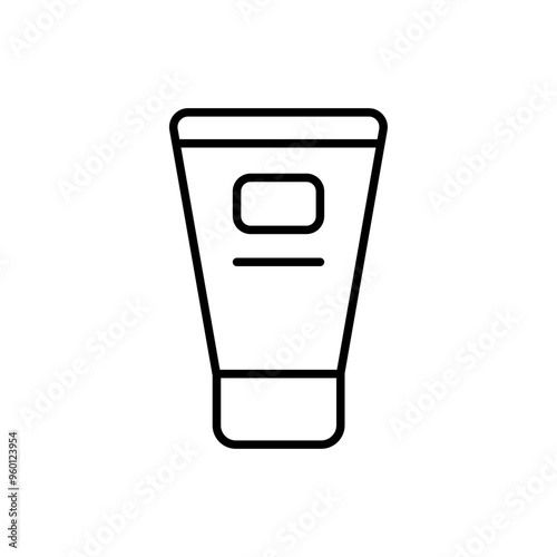Moisturizer outline icons, minimalist vector illustration ,simple transparent graphic element .Isolated on white background