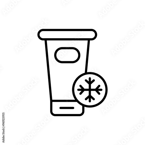 Moisturizer outline icons, minimalist vector illustration ,simple transparent graphic element .Isolated on white background