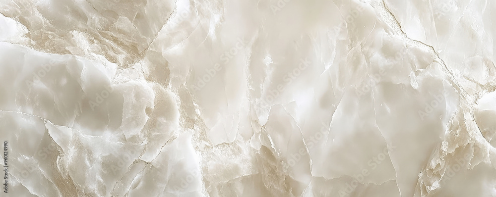 Obraz premium A light alabaster textured stone surface with a smooth, glossy finish. The soft color and refined texture create a clean, elegant look.