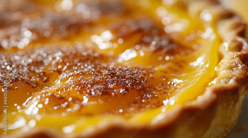 Decadent Egg Tart with Caramelized Sugar Glaze Tempting Homemade Pastry Delight Decadent Egg Tart with Caramelized Sugar Glaze Tempting Homemade Pastry Delight