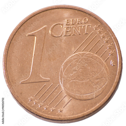 euro coin colse-up detailed
